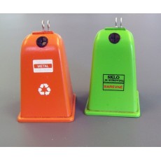 Contenedores (2 uds) de residuos clasificados - Para Maquetar - Miniatura 1:35 - Plus Model 435