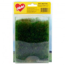 Manta que simula prado verde oscuro con hierba salvaje 28x14 cm - Miniatura Heki 1577 blister