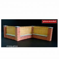 Kit valla con columnas - Para Maquetar - Miniatura 1:35 - Plus Model 215