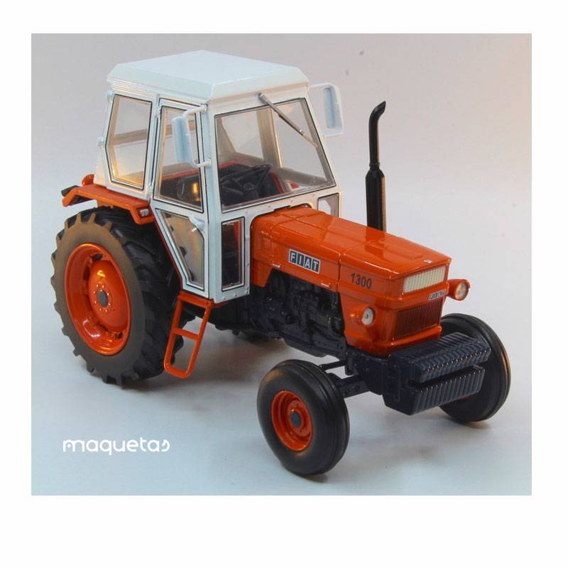 Tractor Fiat 1300 2x4 cabina blanca - Miniatura 1:32- Replicagri REP236