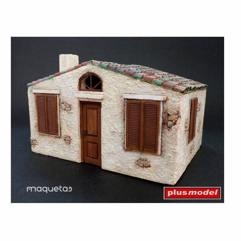 Kit casa estilo italiano - Para Maquetar - Miniatura 1:35 - Plus Model 099