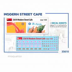 Café de calle moderno - Para Maquetar - Miniatura 1:35 - MiniArt 35610