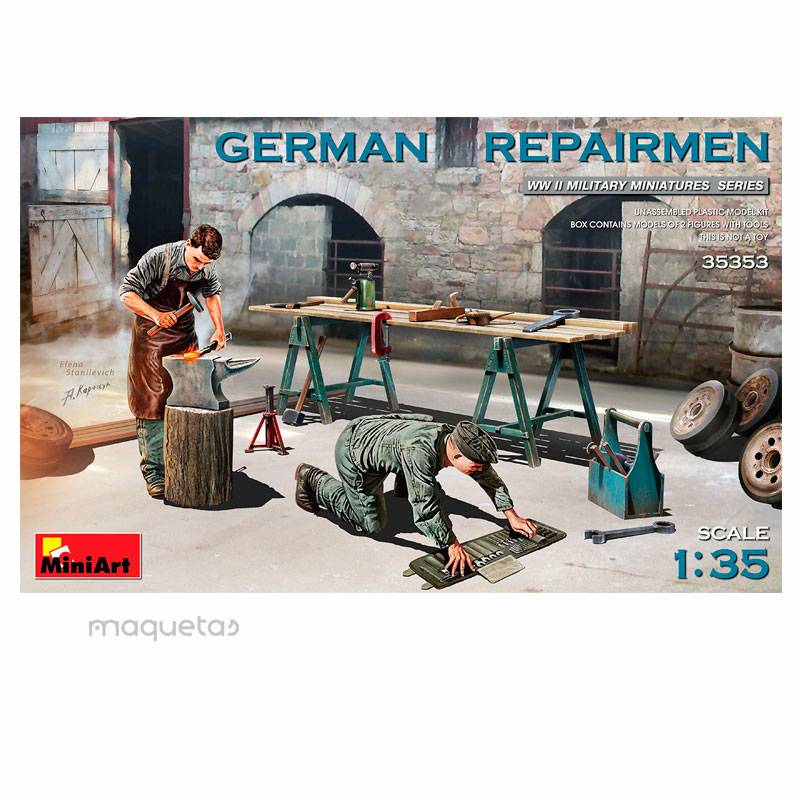 Equipo de reparación de tanques. Edición especial - Para Maquetar - Miniatura 1:35 - MiniArt 35353