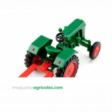 Tractor Normag Factor I con arado - verde hoja - Miniatura 1:87 - Wiking 039802