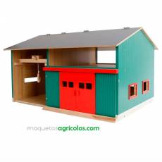 Nave taller para granja en madera - Miniatura 1:32 - Kids Globe 610816