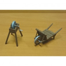 Kit Rueda de afilar + Carretilla - Miniatura 1:32 para montar - Artisan 04849