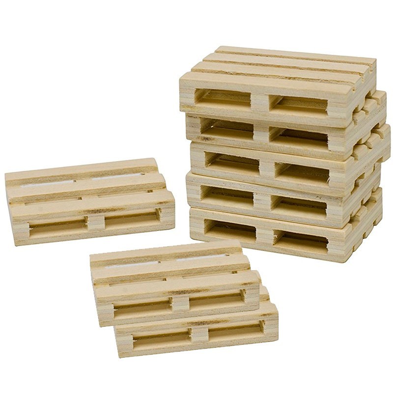Conjunto de 8 palets de madera