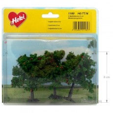3 manzanos 8 cm - Miniatura Heki 1160 medidas