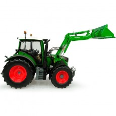 Tractor Fendt 516 con cargador frontal - Miniatura 1:32 - UH 4981 lateral pala levantada