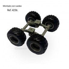 Doble eje - Miniaturas 1:32 - Artisan 01423 montado con ruedas