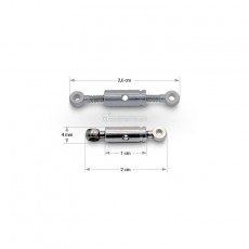 Tercer punto metal 10 mm - Miniaturas 1:32 - Artisan 04155 medidas