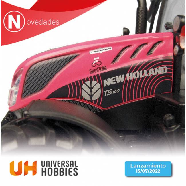 Novedad Universal Hobbies UH6434: New Holland T5.140 “Giro d’Italia” - 2022